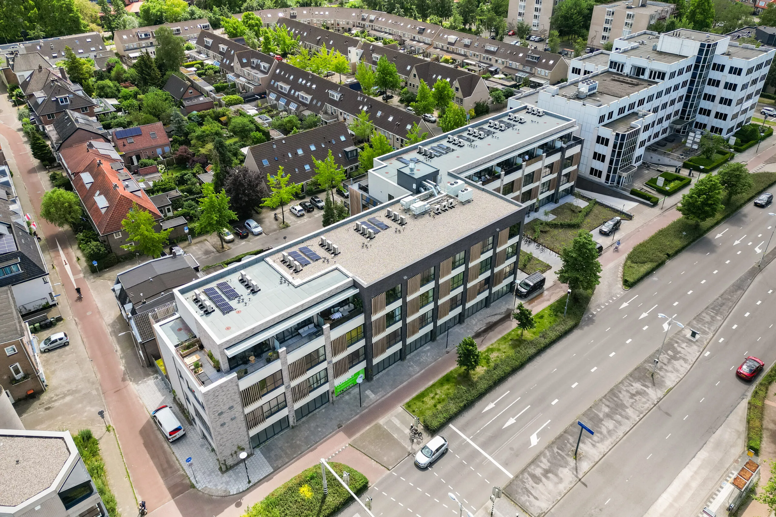 Transformatie van de stadsring in amersfoort van kantoorpand naar appartementcomplex